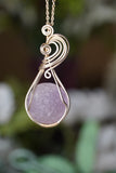 Sterling Amethyst Moon Pendant