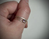 Sterling Silver Dainty Ring Set