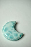 Larimar Moon Carving