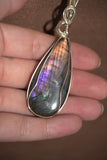 Purple Labradorite in Sterling Silver