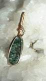 14k Gold Filled Seraphinite Pendant