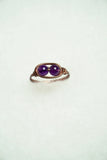 Copper Amethyst Ring: Size 8