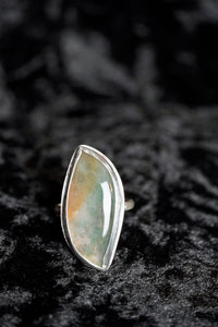 Sterling Silver Moss Agate Ring