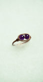 Copper Amethyst Ring: Size 8