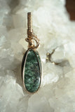 14k Gold Filled Seraphinite Pendant