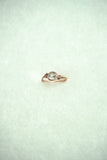 14k Rose Gold Filled Sapphire Ring: Size 4