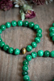 Natural Malachite & Tigers Eye Bracelet