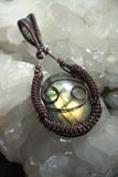 Cancer Labradorite Zodiac Pendant