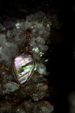 Purple Labradorite Pendant in Copper