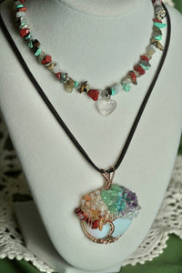 Mixed Mineral Necklace Stacker Set