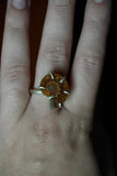 Custom Size Thick Banded Ammonite Ring in Sterling Silver