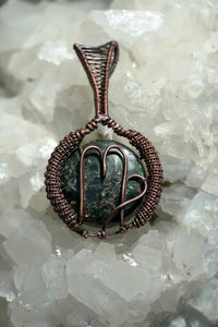 Virgo Seraphinite Zodiac Pendant