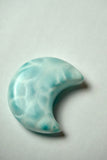 Larimar Moon Carving