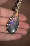 Purple Labradorite in Sterling Silver