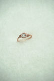 14k Rose Gold Filled Sapphire Ring: Size 4