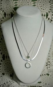 Sterling Silver Necklace Stacker Set