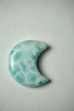 Larimar Moon Carving