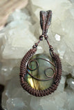 Cancer Labradorite Zodiac Pendant