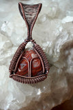 Aries Crazy Lace Agate Zodiac Pendant