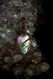 Purple Labradorite Pendant in Copper