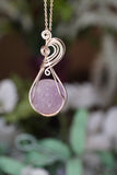 Sterling Amethyst Moon Pendant