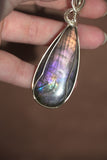 Purple Labradorite in Sterling Silver