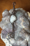 Copper Moonstone Joint Holder Pendant