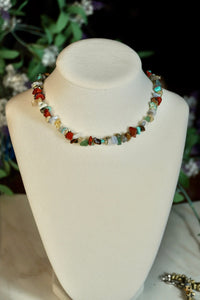 Mixed Bead Crystal Choker