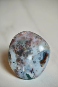 8th Vein Ocean Jasper Palm Stone