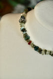 Moss Agate Crystal Choker