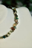 Moss Agate Crystal Choker