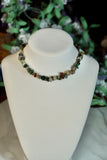 Moss Agate Crystal Choker