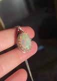 Appraised 8 Carat Ethiopian Opal in Silver Gallery Bezel