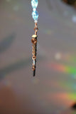 Deer Cervical Vertebrae & Coffin Nail Selenite Suncatcher