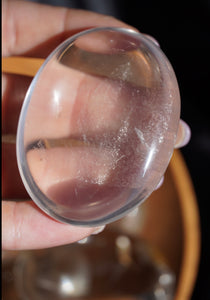 Clear Quartz Palm Stone