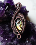 Heady Copper Labradorite Pendant