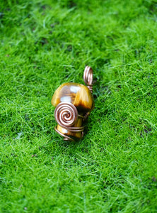 Copper Tigers Eye Mushroom