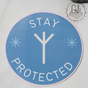 Stay Protected Rune Sticker