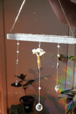 Deer Thoracic Vertebrae Selenite Suncatcher