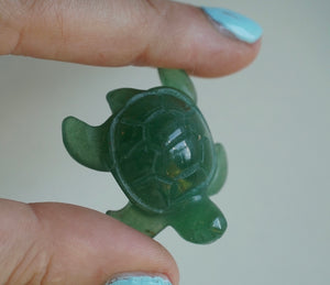 Green Aventurine Turtle