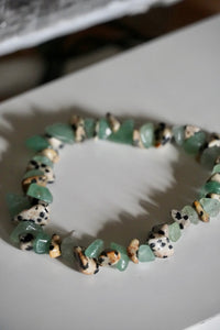 Green Aventurine & Dalmatian Jasper Bracelet