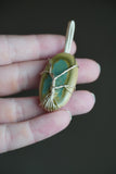 Silver Polychrome Jasper Tree Pendant